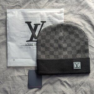 Gray Louis Vuitton Beanie
